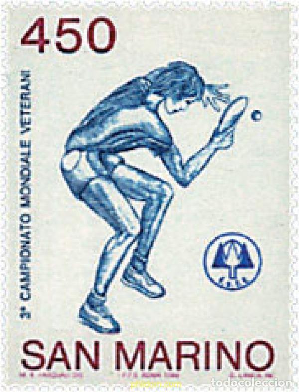 Sellos: 70340 MNH SAN MARINO 1986 CAMPEONATOS DEL MUNDO DE TENIS DE MESA