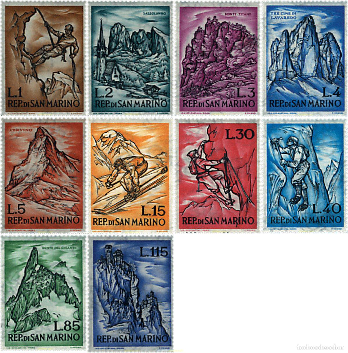 Sellos: 70045 MNH SAN MARINO 1962 ALPINISMO