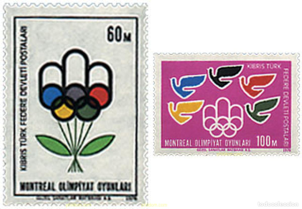 Sellos: 29151 MNH CHIPRE. Administraci&oacute;n turca 1976 21 JUEGOS OLIMPICOS VERANO MONTREAL 1976