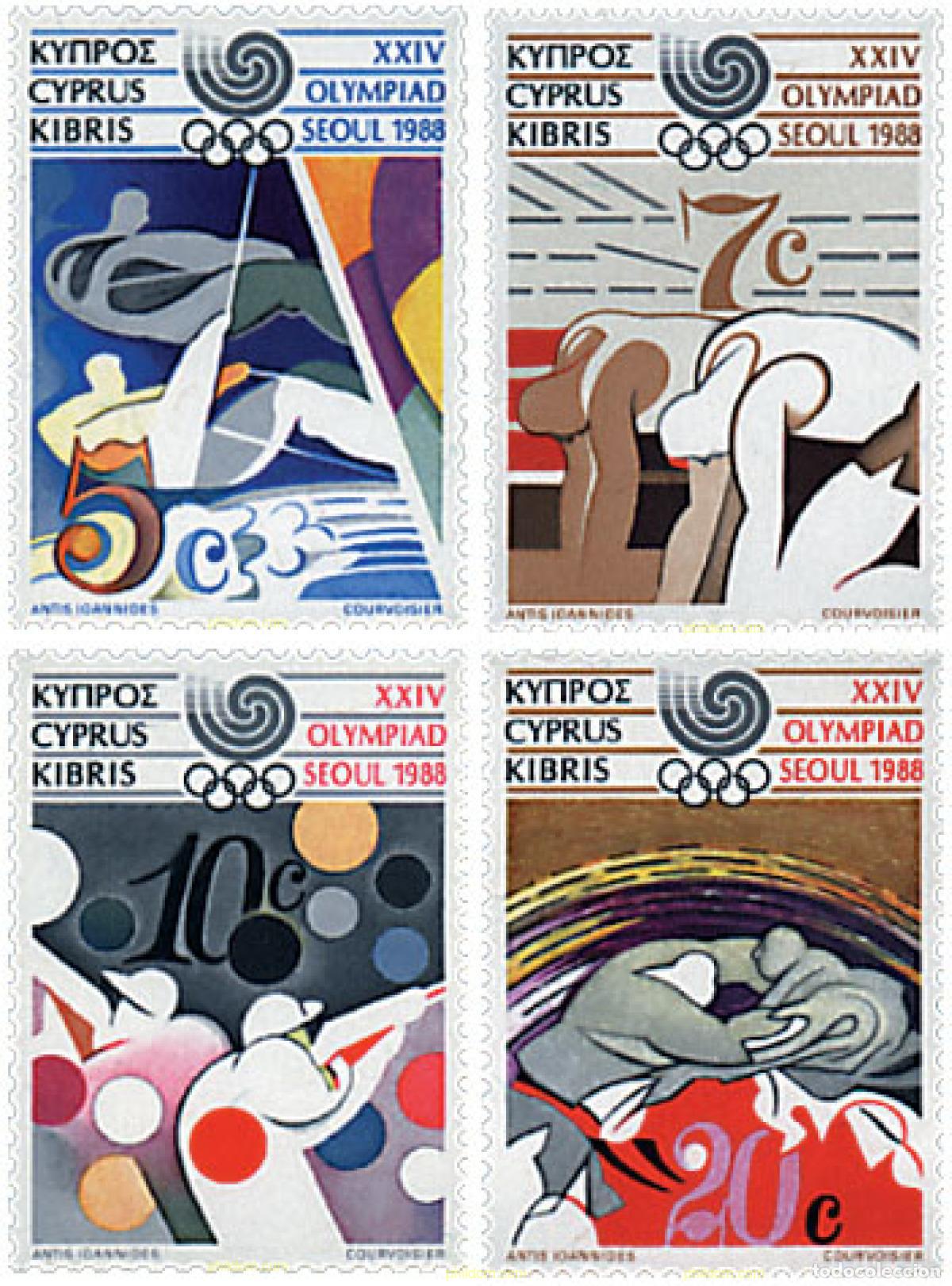 Sellos: 71743 MNH CHIPRE 1988 24 JUEGOS OLIMPICOS VERANO SEUL 1988