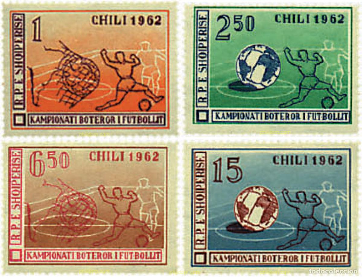 Francobolli: 80374 MNH ALBANIA 1962 COPA DEL MUNDO DE FUTBOL. CHILE-62