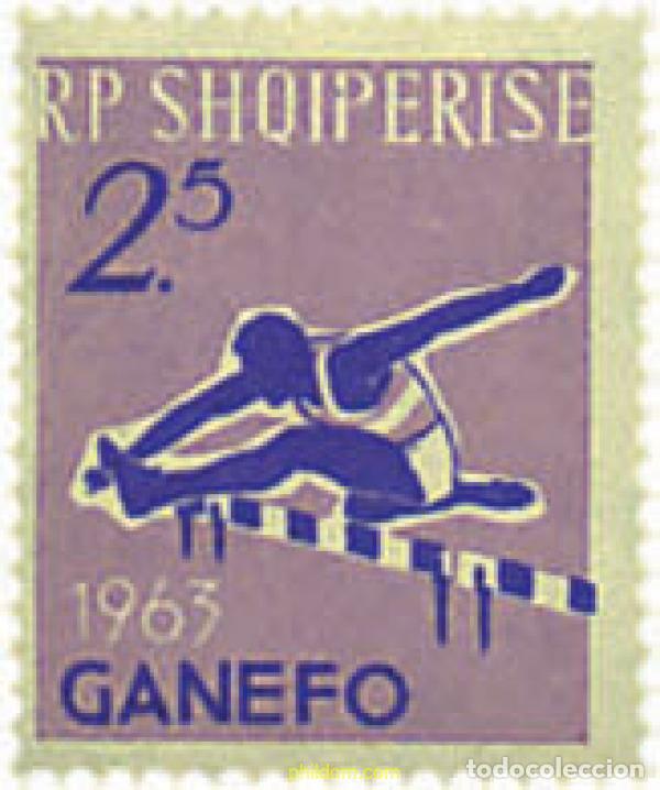 Sellos: 680801 MNH ALBANIA 1964 JUEGOS DEPORTIVOS EN DJAKARTA. GANEFO1963