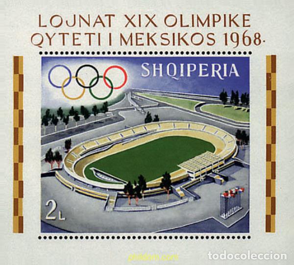 Sellos: 281119 HINGED ALBANIA 1968 19 JUEGOS OLIMPICOS VERANO MEXICO 1968