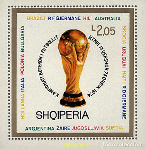 Sellos: 78402 MNH ALBANIA 1974 COPA DEL MUNDO DE FUTBOL. ALEMANIA-74