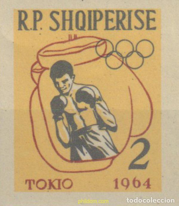 Sellos: 628056 MNH ALBANIA 1963 18 JUEGOS OLIMPICOS VERANO TOKIO 1964