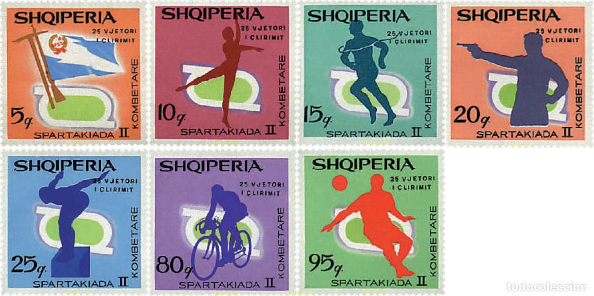 Sellos: 78294 MNH ALBANIA 1969 2 SPARTAKIADA NACIONAL