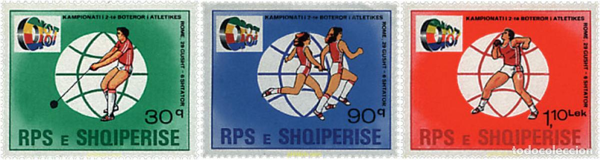 Sellos: 78548 MNH ALBANIA 1987 CAMPEONATOS DEL MUNDO DE ATLETISMO EN ROMA