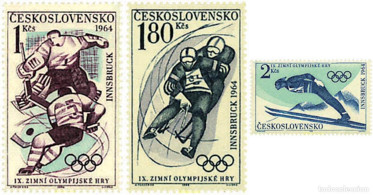 Sellos: 70677 MNH CHECOSLOVAQUIA 1964 9 JUEGOS OLIMPICOS DE INVIERNO. INNSBRUCK 1964