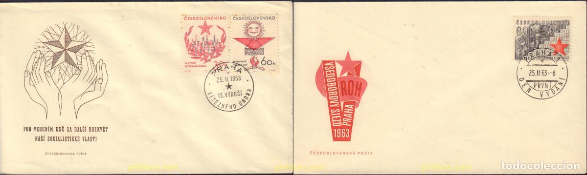 Sellos: 578309 MNH CHECOSLOVAQUIA 1963 CONGRESO SINDICAL Y FEBRERO GLORIOSO