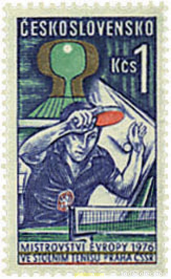 Stamps: 63741 MNH CHECOSLOVAQUIA 1976 CAMPEONATO EUROPEO DE PING PONG