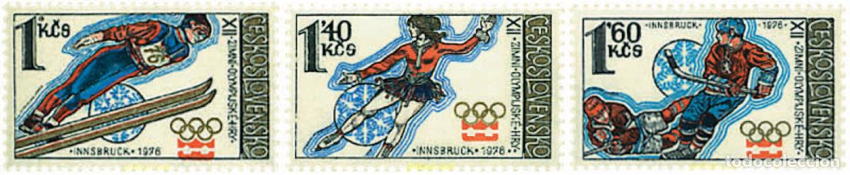 Timbres: 70683 MNH CHECOSLOVAQUIA 1976 12 JUEGOS OLIMPICOS INVIERNO INNSBRUCK 1976