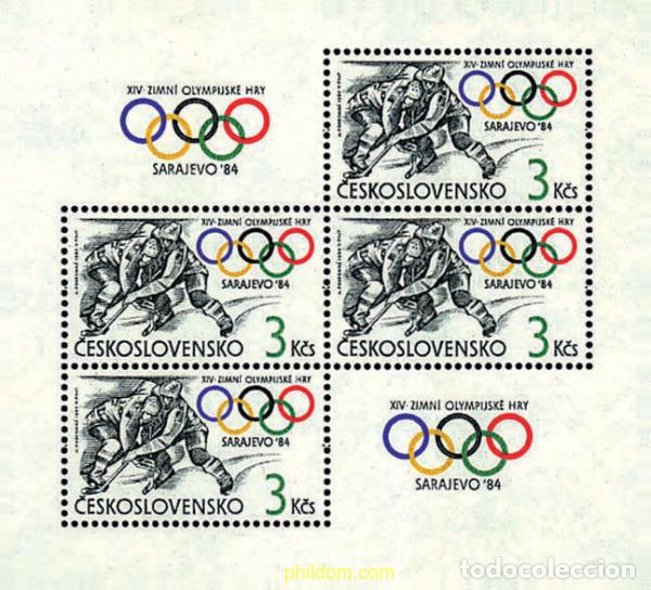 Timbres: 70686 MNH CHECOSLOVAQUIA 1984 14 JUEGOS OLIMPICOS INVIERNO SARAJEVO 1984
