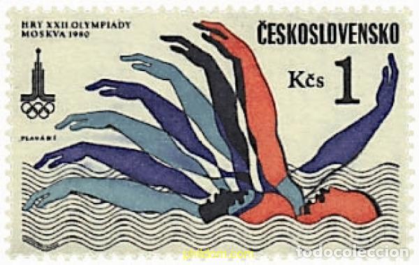 Timbres: 637129 MNH CHECOSLOVAQUIA 1980 22 JUEGOS OLIMPICOS VERANO MOSCU 1980