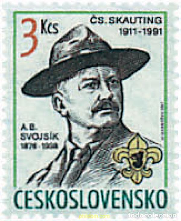 Sellos: 50361 MNH CHECOSLOVAQUIA 1991 80 ANIVERSARIO DEL ESCULTISMO