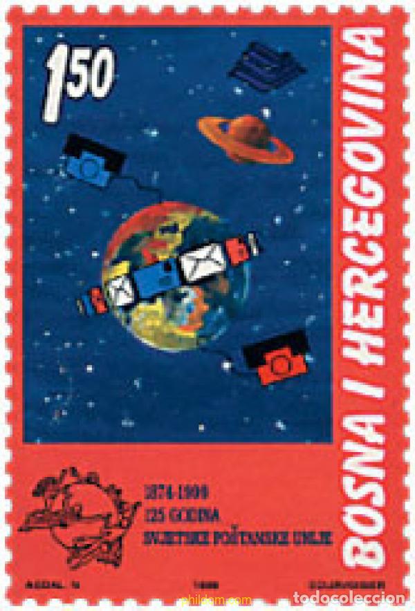 Sellos: 75015 MNH BOSNIA-HERZEGOVINA 1999 125 ANIVERSARIO DE LA UPU