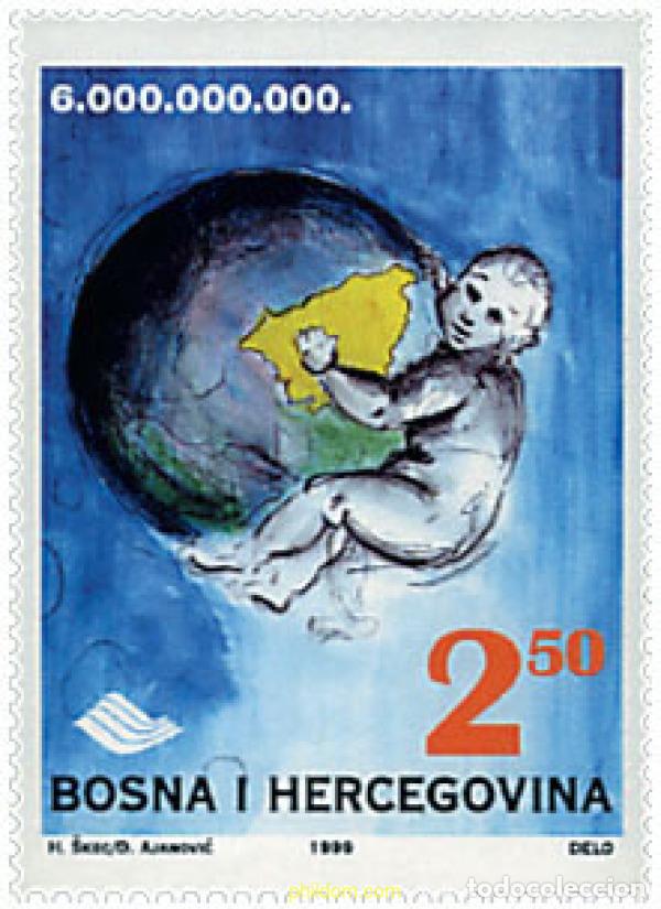 Sellos: 75024 MNH BOSNIA-HERZEGOVINA 1999 NACIMIENTO DEL HABITANTE 6000000000