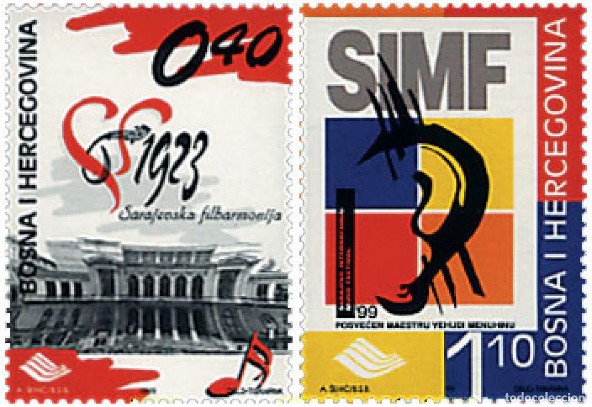 Sellos: 75028 MNH BOSNIA-HERZEGOVINA 1999 FESTIVAL DE MUSICA DE SARAJEVO