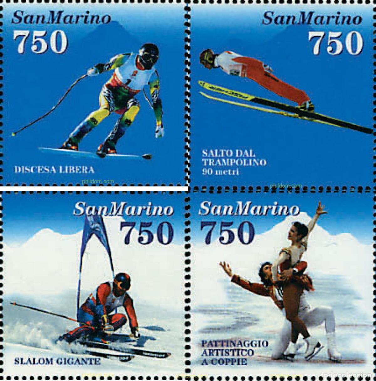 Sellos: 141445 MNH SAN MARINO 1994 17 JUEGOS OLIMPICOS INVIERNO LILLEHAMMER 1994