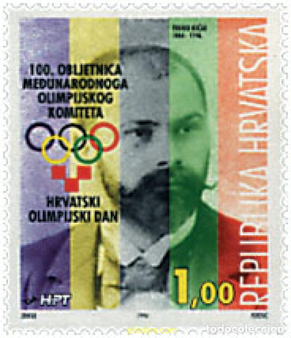 Sellos: 67383 MNH CROACIA 1994 CENTENARIO DEL COMITE OLIMPICO INTERNACIONAL
