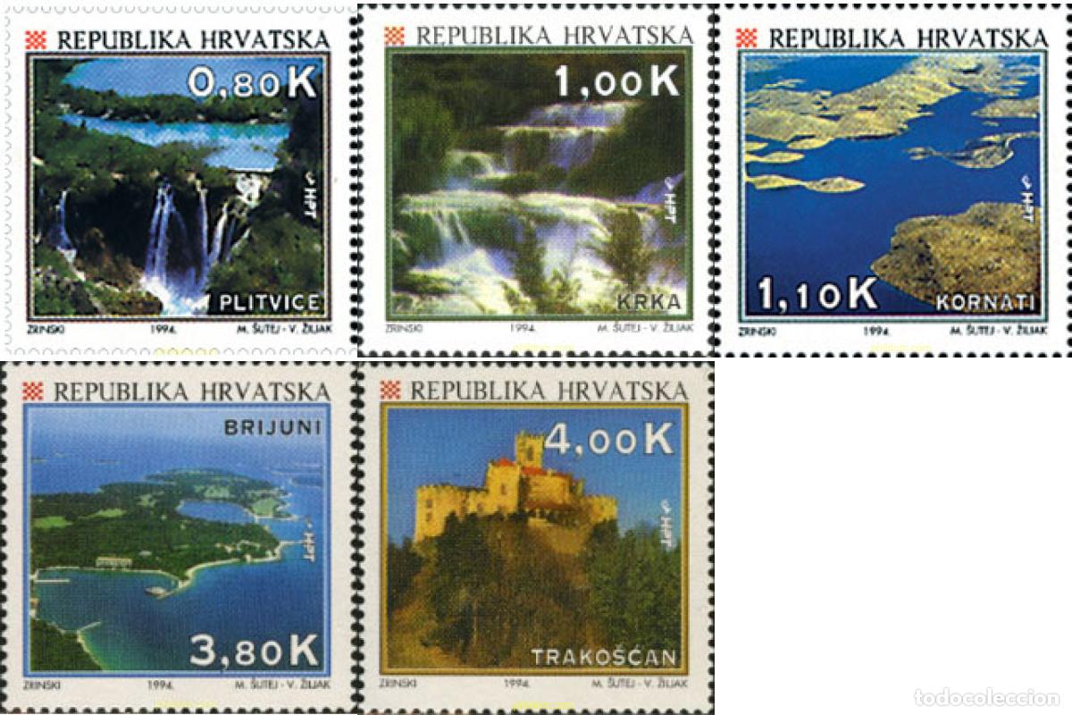 Timbres: 208124 MNH CROACIA 1994 150 ANIVERSARIO DEL TURISMO EN CROACIA