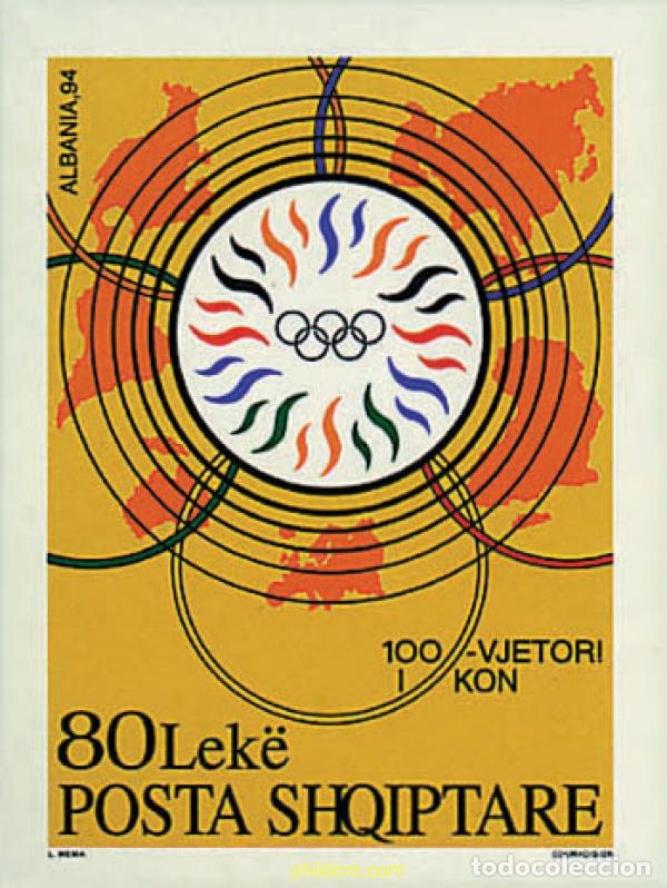 Stamps: 78648 MNH ALBANIA 1995 CENTENARIO DEL COMITE OLIMPICO INTERNACIONAL
