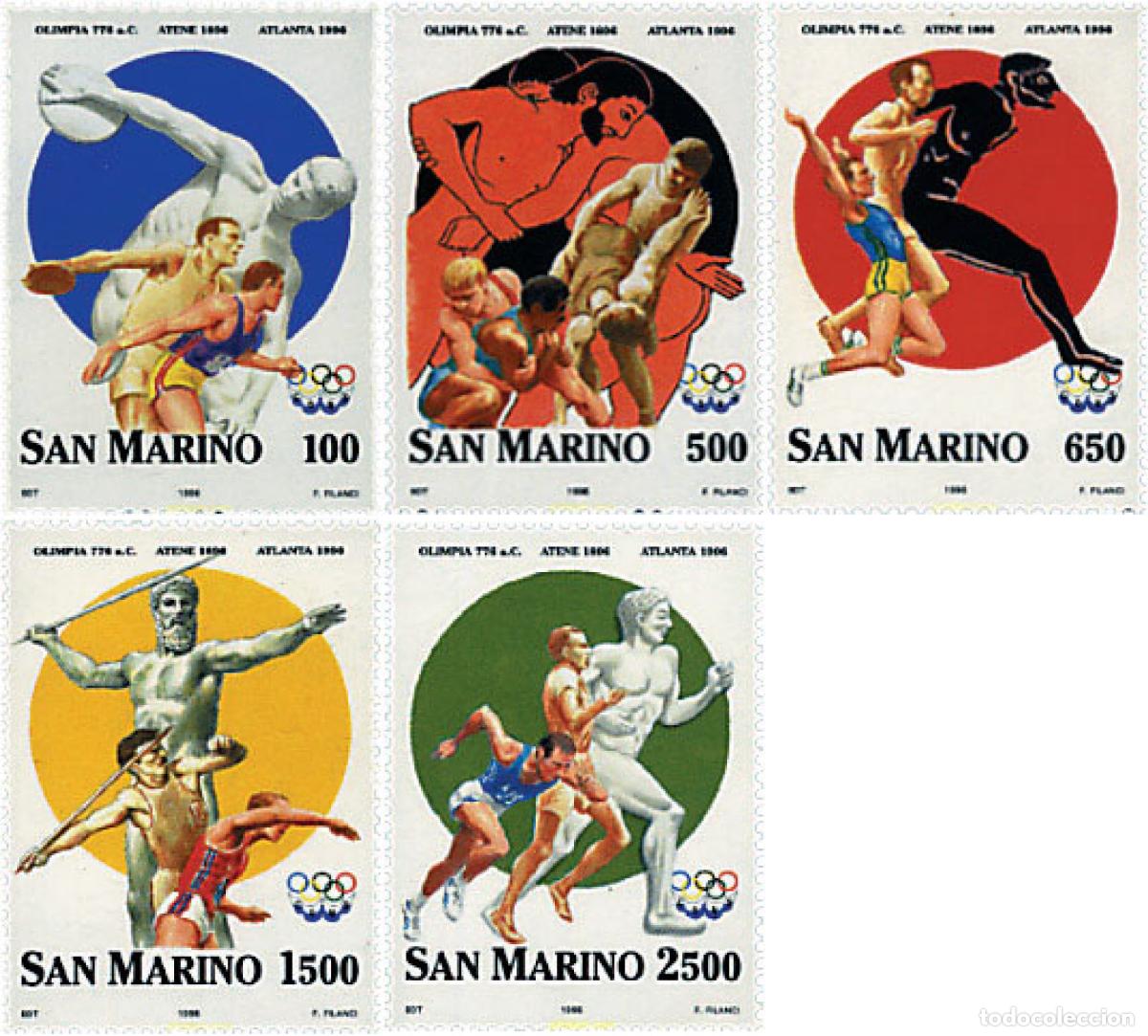 Sellos: 70388 MNH SAN MARINO 1996 CENTENARIO DE LOS JUEGOS OLIMPICOS