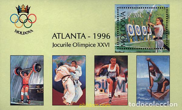 Sellos: 61520 MNH MOLDAVIA 1996 26 JUEGOS OLIMPICOS VERANO ATLANTA 1996