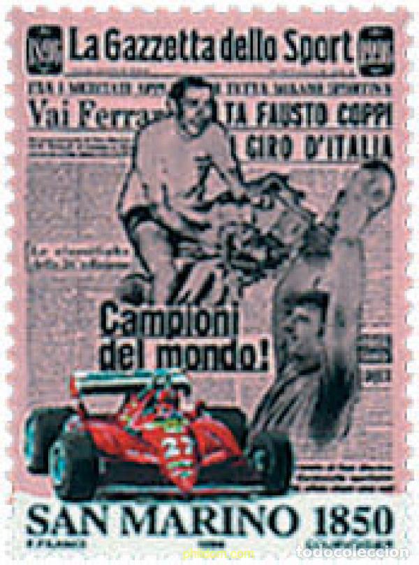 Briefmarken: 46706 MNH SAN MARINO 1996 CENTENARIO DE &rdquo;LA GACETA DEL DEPORTE&rdquo;