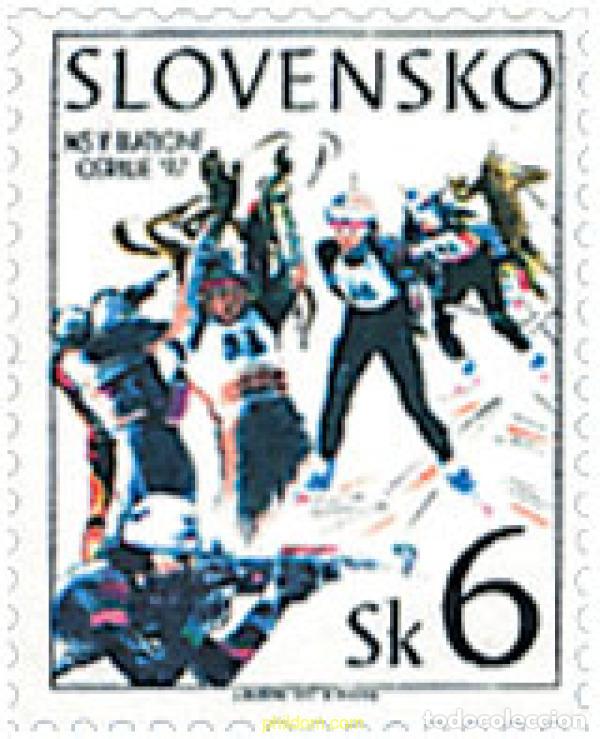Sellos: 62686 MNH ESLOVAQUIA 1997 CAMPEONATO DEL MUNDO DE BIATHLON.ORSBLIE-97