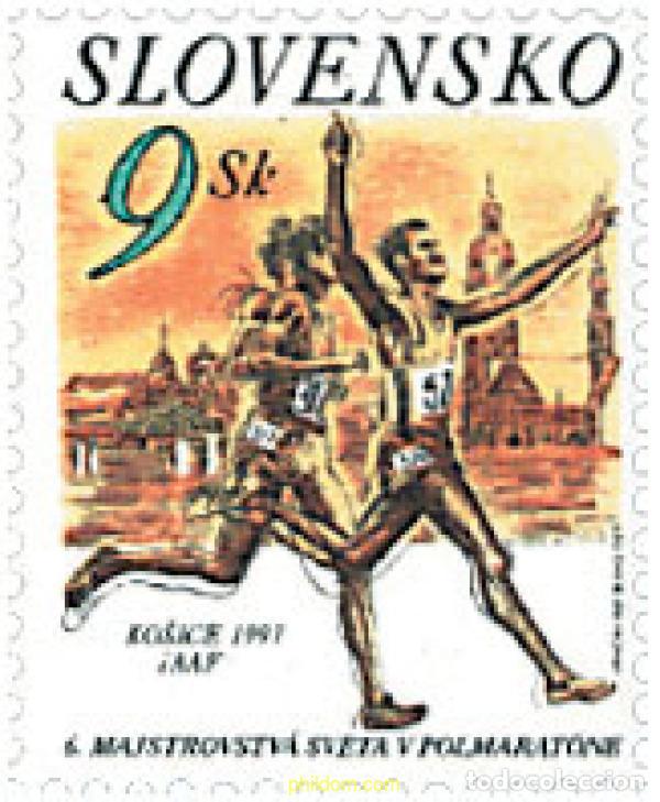 Sellos: 62684 MNH ESLOVAQUIA 1997 6 CAMPEONATO MUNDIAL DE SEMI-MARATHON EN KOSICE