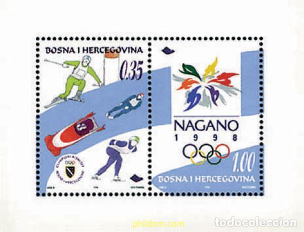 Sellos: 70557 MNH BOSNIA-HERZEGOVINA 1998 18 JUEGOS OLIMPICOS DE INVIERNO NAGANO 1998