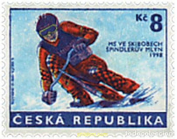 Sellos: 41251 MNH CHEQUIA 1998 CAMPEONATO DEL MUNDO DE BICI-ESQUI