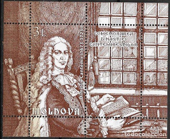 Sellos: MOLDAVIA 2008 Pr&iacute;ncipe Dimitrie Cantemir, Yvert n&ordm; HB43 * *