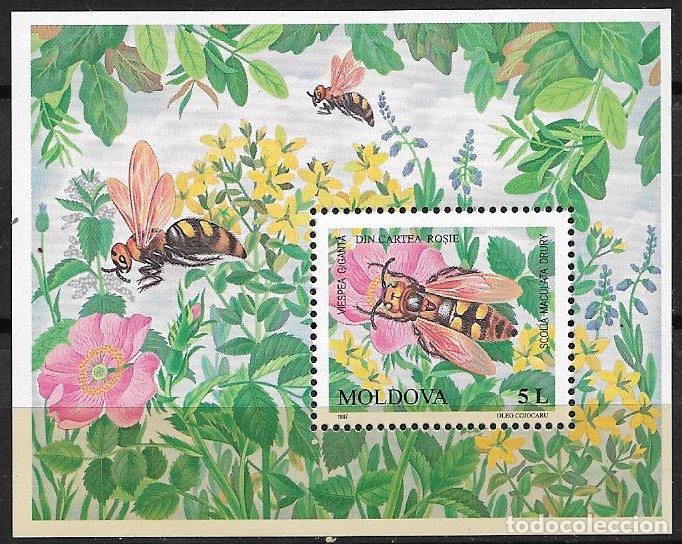 Stamps: MOLDAVIA 1997 El libro rojo de los insectos, Yvert n&ordm; HB16 * *