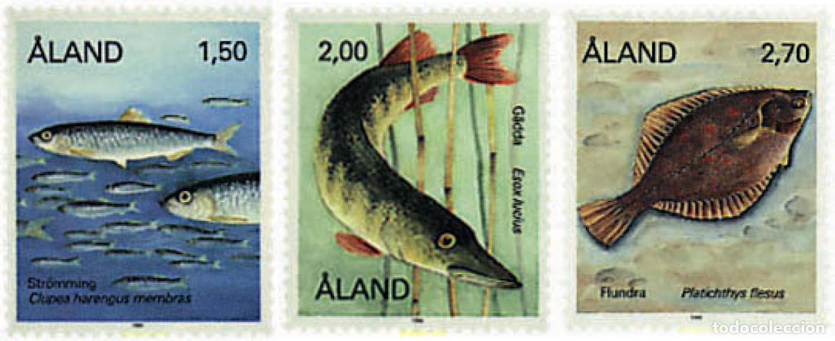 Sellos: 92767 MNH ALAND 1990 PECES