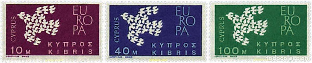 Sellos: 62056 MNH CHIPRE 1962 EUROPA CEPT. PALOMA