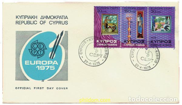 Sellos: 23730 MNH CHIPRE 1975 EUROPA CEPT. PINTURAS