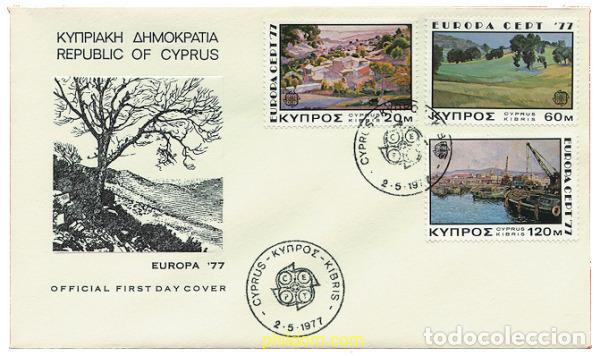 Sellos: 23777 MNH CHIPRE 1977 EUROPA CEPT. PAISAJES