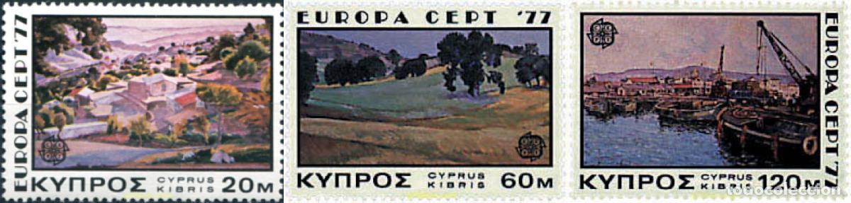 Sellos: 62305 MNH CHIPRE 1977 EUROPA CEPT. PAISAJES