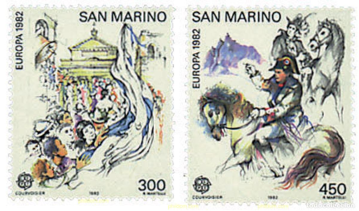 Sellos: 62502 MNH SAN MARINO 1982 EUROPA CEPT. HISTORIA