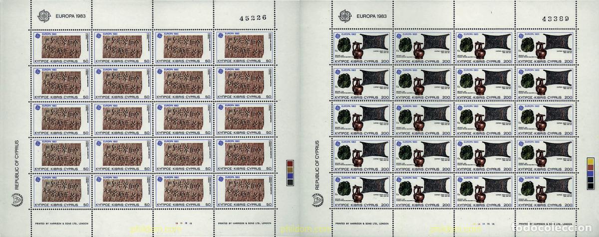 Sellos: 8937 MNH CHIPRE 1983 EUROPA CEPT. GRANDES OBRAS DE LA HUMANIDAD