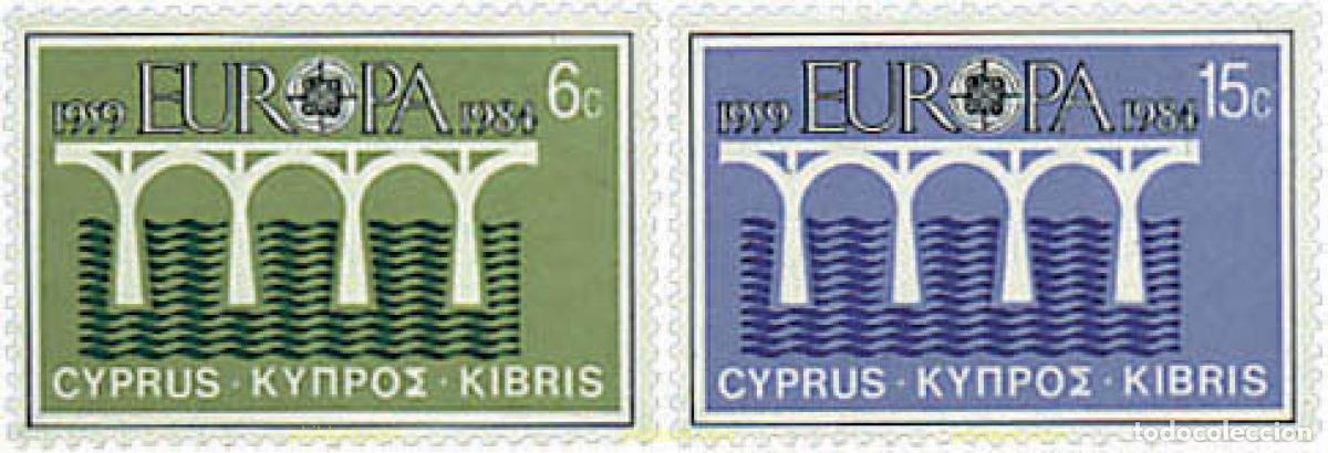 Sellos: 66032 MNH CHIPRE 1984 EUROPA CEPT. 25 ANIVERSARIO DE LA CEPT