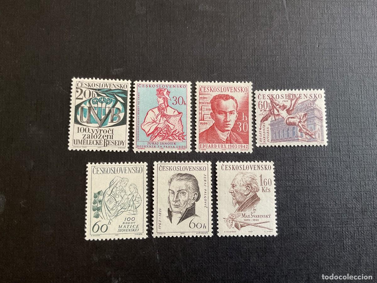Sellos: CHECOSLOVAQUIA N&ordm; YVERT 1260/6*** A&Ntilde;O 1963. ANIVERSARIOS CULTURALES