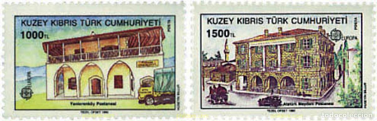 Sellos: 62765 MNH CHIPRE. Administraci&oacute;n turca 1990 EUROPA CEPT. OFICINAS POSTALES