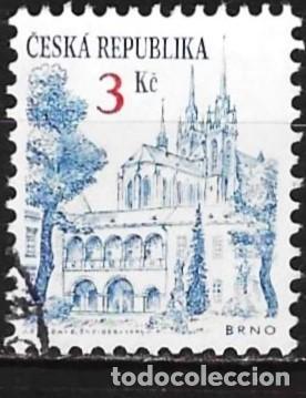 Sellos: Rep&uacute;blica Checa 1994 - Mi 35 - YT 34 - Iglesia de Brno