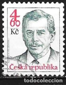 Sellos: Rep&uacute;blica Checa 1998 - Mi 167 - YT 164 - Presidente Vaclav Havel