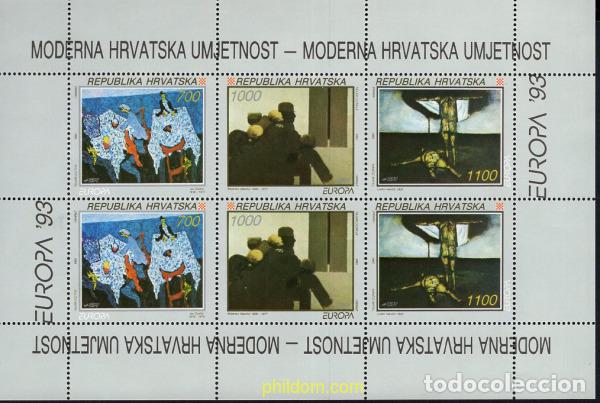 Timbres: 9037 MNH CROACIA 1993 EUROPA CEPT. ARTE CONTEMPORANEO