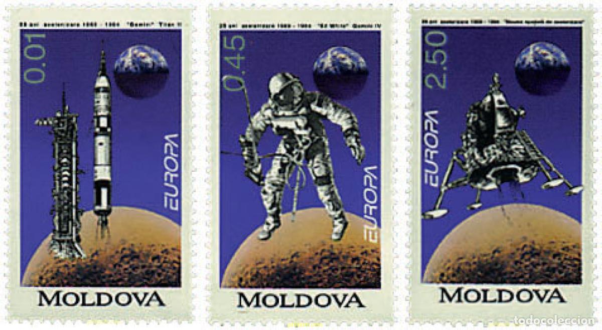 Sellos: 62928 MNH MOLDAVIA 1994 EUROPA CEPT. GRANDES DESCUBRIMIENTOS