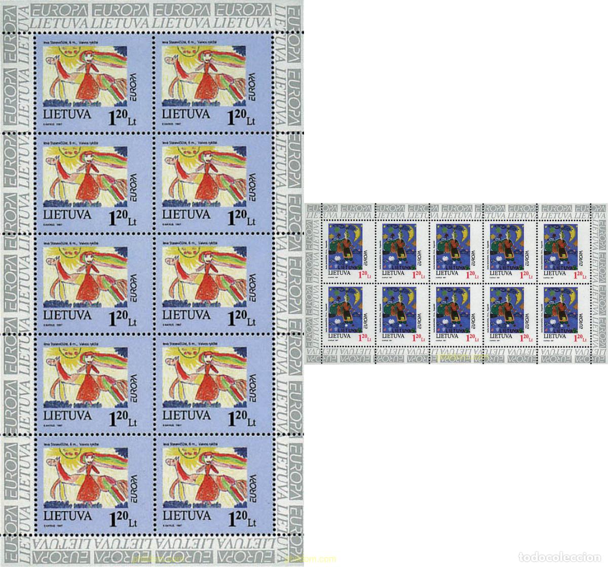 Sellos: 9130 MNH LITUANIA 1997 EUROPA CEPT. CUENTOS Y LEYENDAS