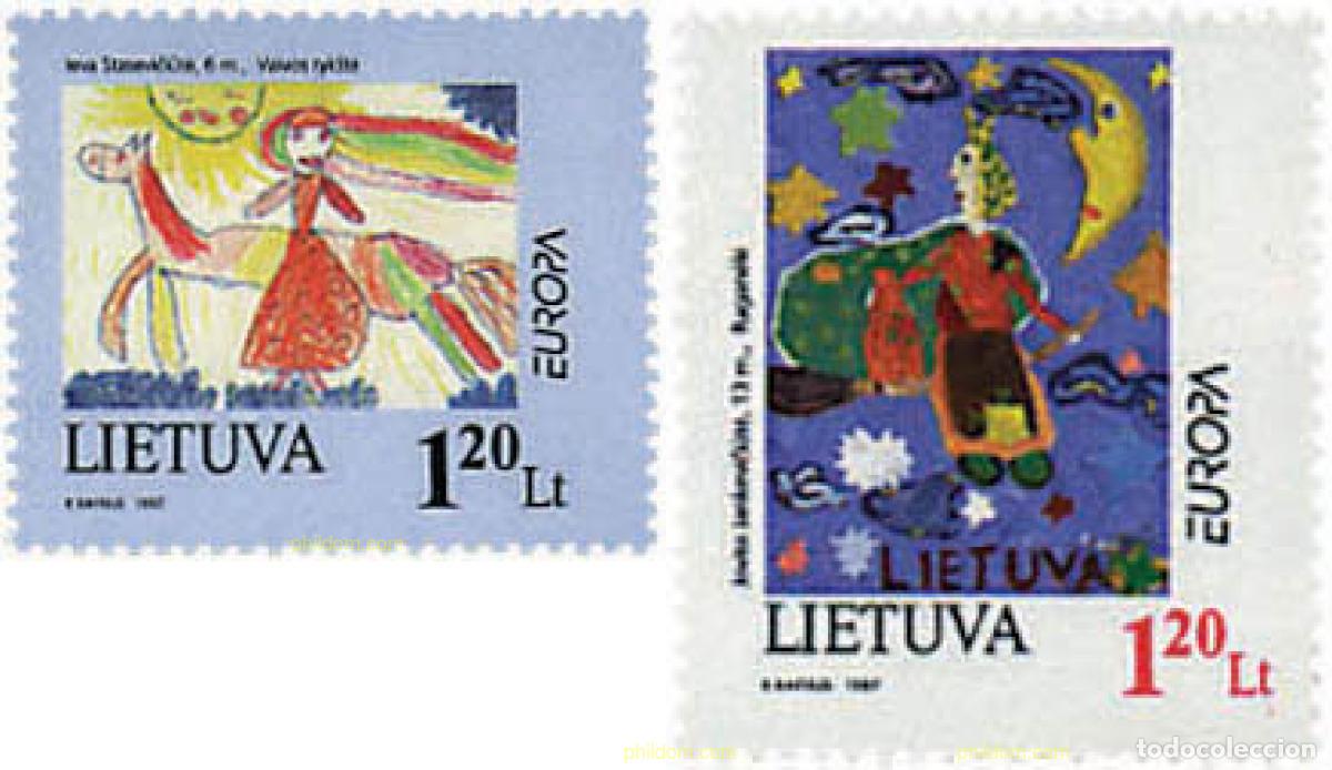 Sellos: 63074 MNH LITUANIA 1997 EUROPA CEPT. CUENTOS Y LEYENDAS